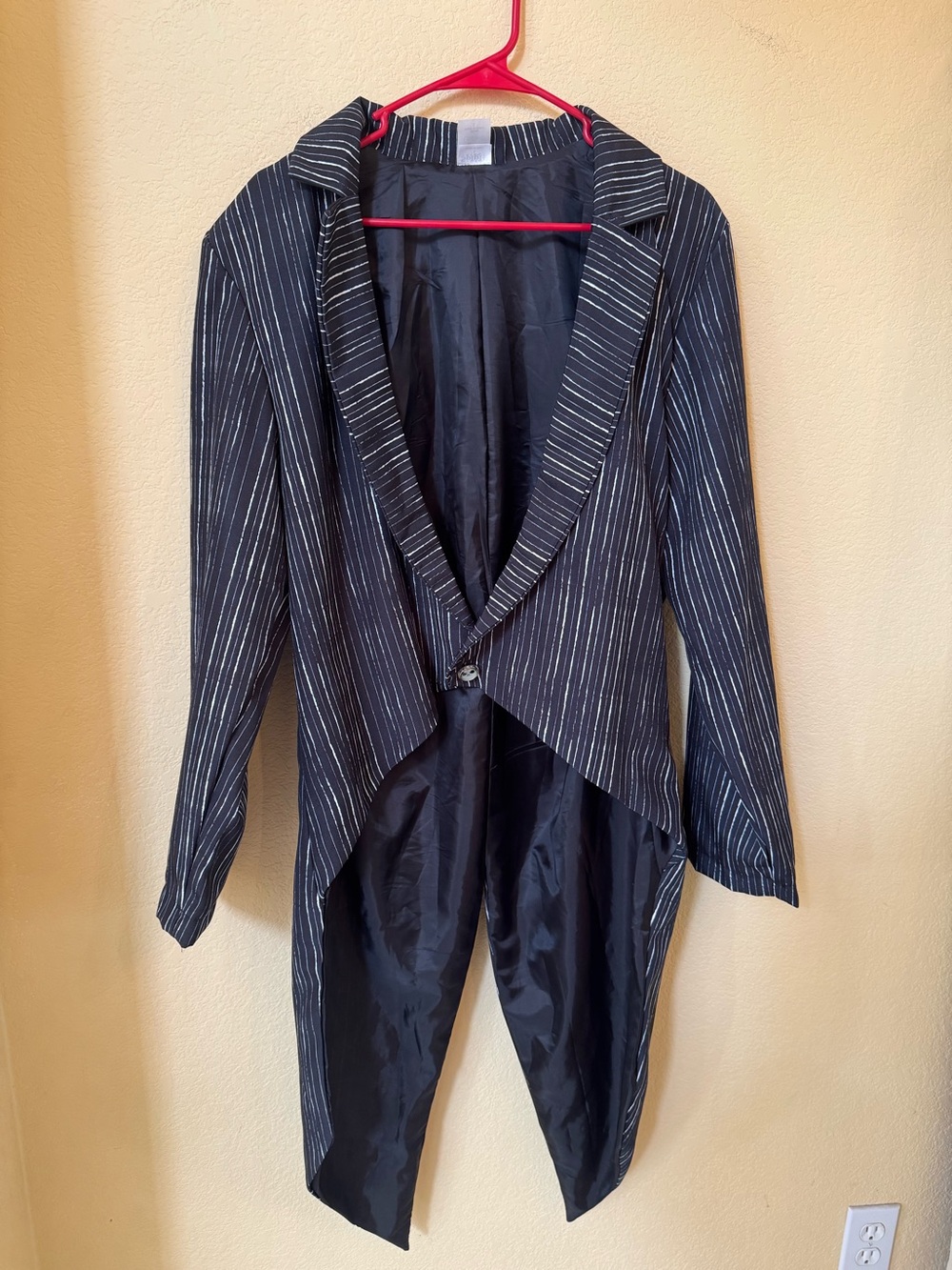Jack Skellington Nightmare Before Christmas Tails Jacket Only Size Large
